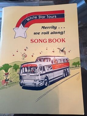 Vintage White Star Tours 'Merrily...we roll along!' Song Book